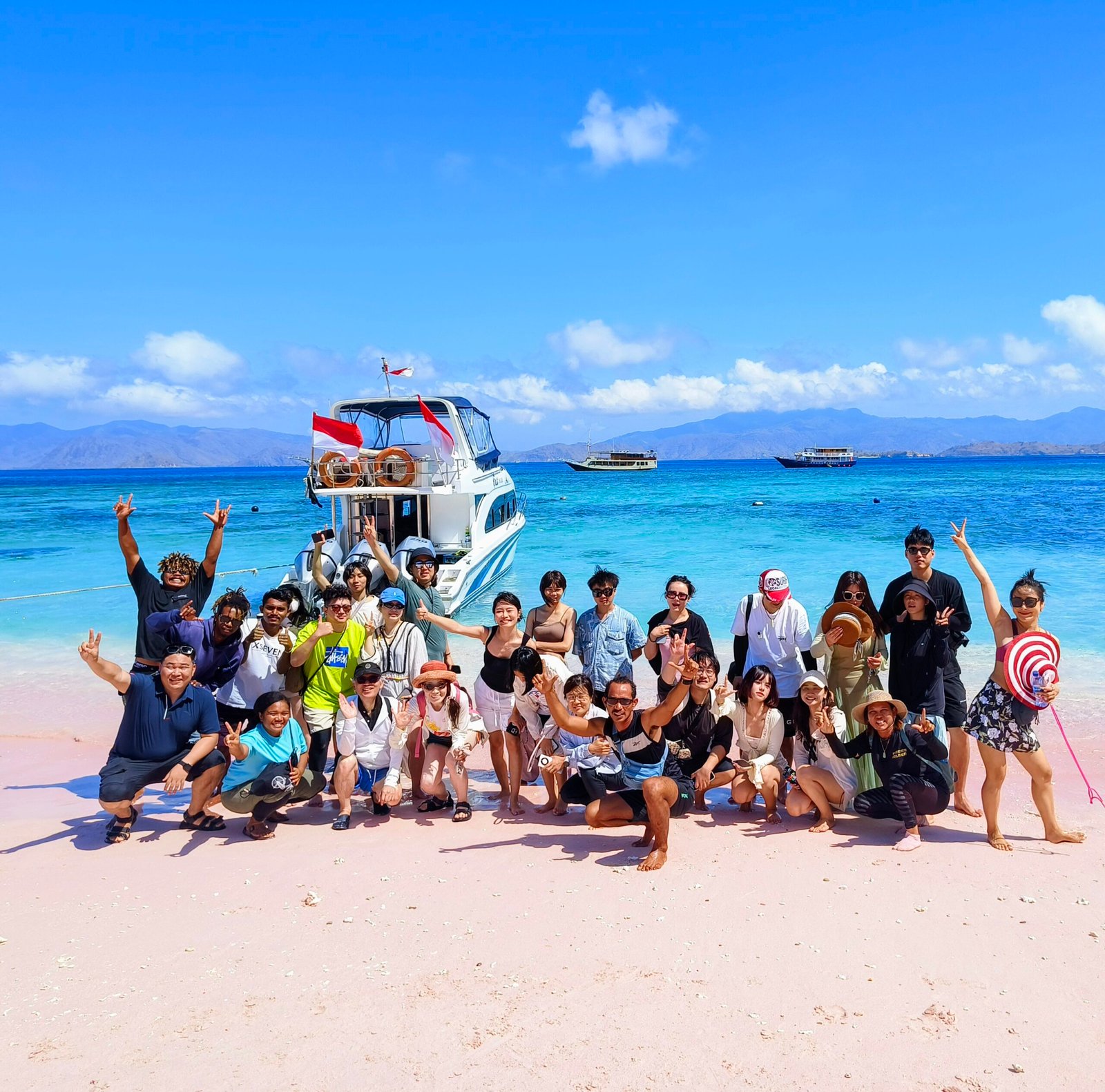 Tourists enjoying a Sharing Boat Trip in Labuan Bajo